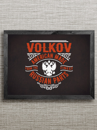 Russian Parts Black Framed Wall Art 16.5 x 12.5