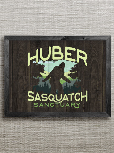 Sasquatch Sanctuary Black Framed Wall Art 16.5 x 12.5