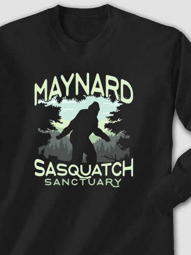 Sasquatch Sanctuary Black Adult Long Sleeve