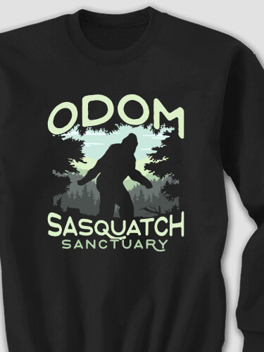 Sasquatch Sanctuary Black Adult Sweatshirt