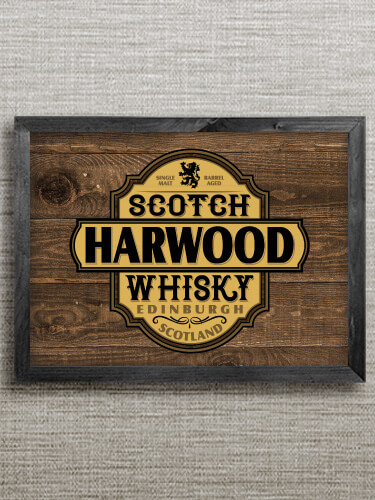 Scotch Whisky Black Framed Wall Art 16.5 x 12.5