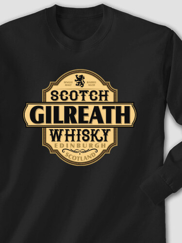 Scotch Whisky Black Adult Long Sleeve
