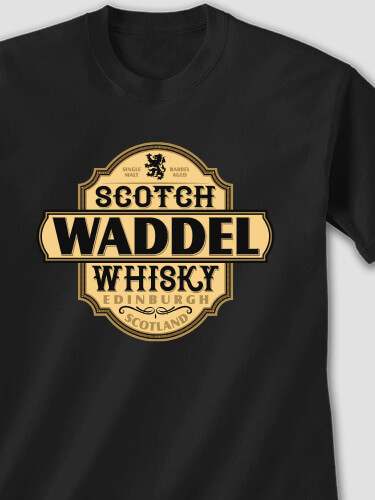 Scotch Whisky Black Adult T-Shirt
