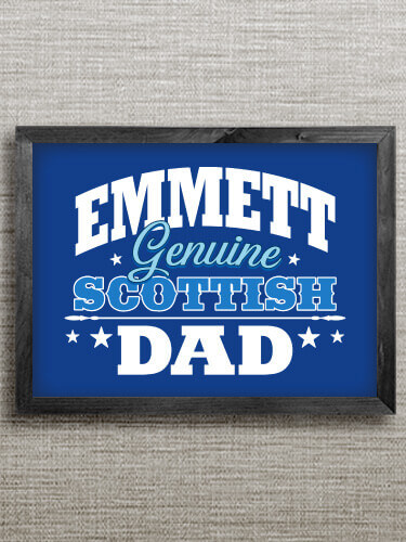 Scottish Dad Black Framed Wall Art 16.5 x 12.5