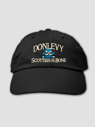 Scottish to the Bone Black Embroidered Hat