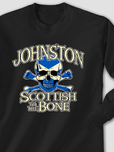 Scottish to the Bone Black Adult Long Sleeve