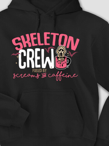 Screams And Caffeine Black Adult Hooded Sweatshirt
