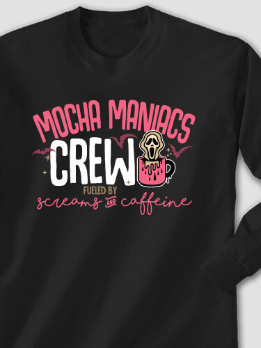 Screams And Caffeine Black Adult Long Sleeve