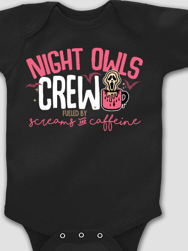 Screams And Caffeine Black Baby Bodysuit