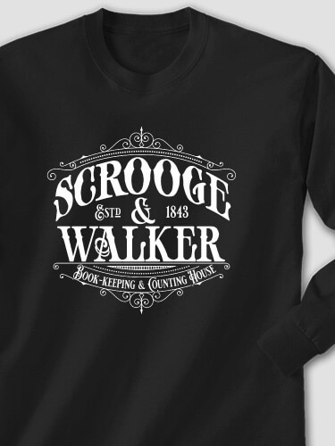 Scrooge Black Adult Long Sleeve