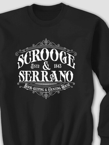 Scrooge Black Adult Sweatshirt