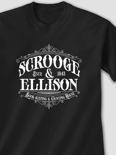 Scrooge Black Adult T-Shirt