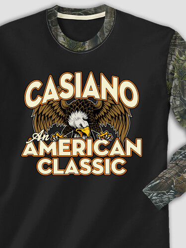 American Classic Black/SFG Camo Adult 2-Tone Camo Long Sleeve T-Shirt