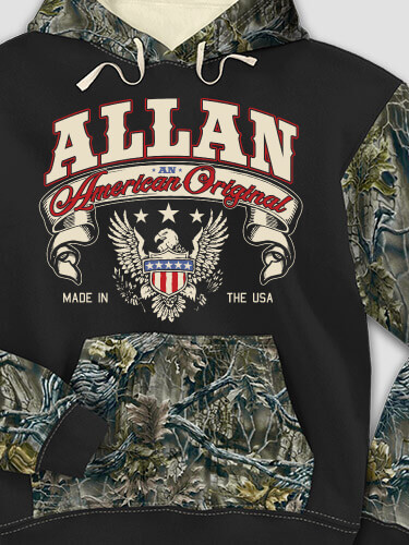 American Original Black/SFG Camo Adult 2-Tone Camo Hooded Sweatshirt