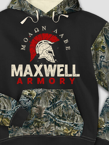 Armory Black/SFG Camo Adult 2-Tone Camo Hooded Sweatshirt