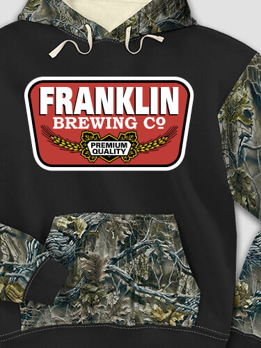 Brewing Company Black/SFG Camo Adult 2-Tone Camo Hooded Sweatshirt