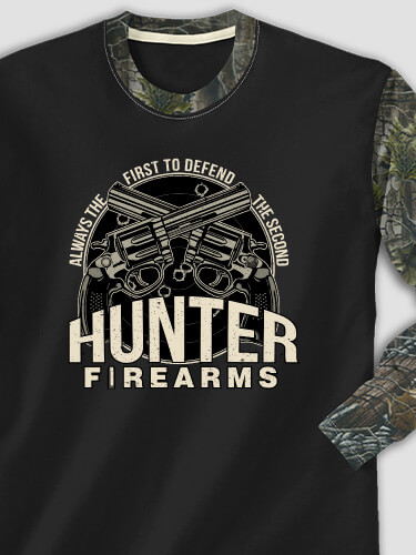 Firearms Black/SFG Camo Adult 2-Tone Camo Long Sleeve T-Shirt