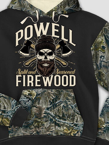 Firewood Black/SFG Camo Adult 2-Tone Camo Hooded Sweatshirt