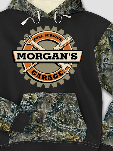 Garage Black/SFG Camo Adult 2-Tone Camo Hooded Sweatshirt