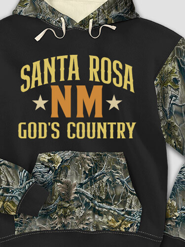 God's Country Black/SFG Camo Adult 2-Tone Camo Hooded Sweatshirt