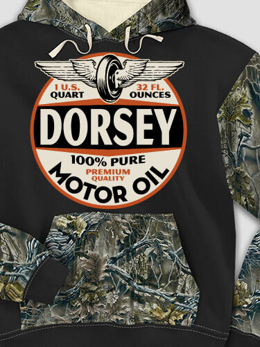 Motor Oil Black/SFG Camo Adult 2-Tone Camo Hooded Sweatshirt