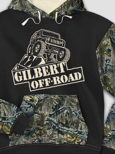 Off-Road Black/SFG Camo Adult 2-Tone Camo Hooded Sweatshirt