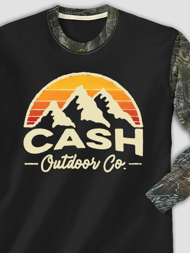 Outdoor Company Black/SFG Camo Adult 2-Tone Camo Long Sleeve T-Shirt