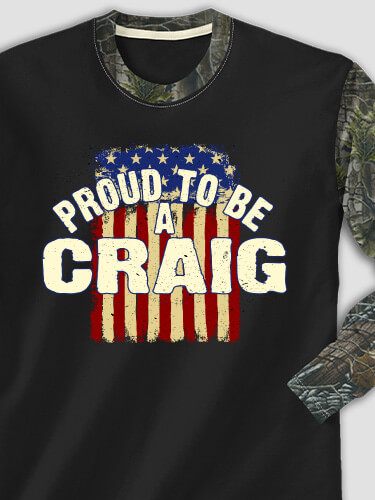 Proud To Be Black/SFG Camo Adult 2-Tone Camo Long Sleeve T-Shirt