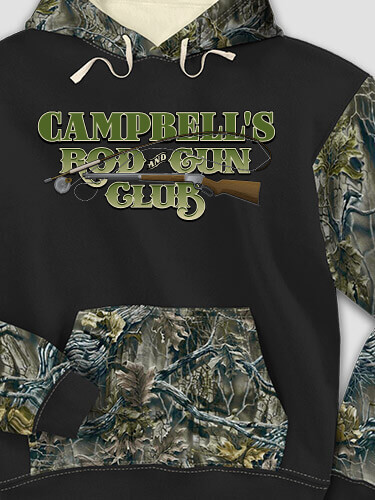 Rod and Gun Club Black/SFG Camo Adult 2-Tone Camo Hooded Sweatshirt
