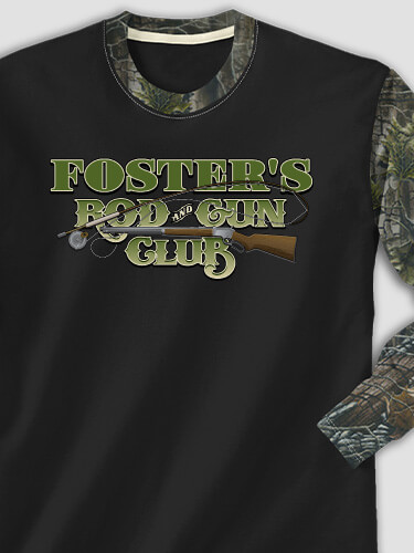 Rod and Gun Club Black/SFG Camo Adult 2-Tone Camo Long Sleeve T-Shirt