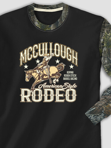 Rodeo Black/SFG Camo Adult 2-Tone Camo Long Sleeve T-Shirt