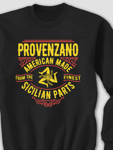 Sicilian Parts Black Adult Sweatshirt