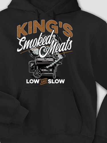 Smoked Meats Black Adult Hooded Sweatshirt