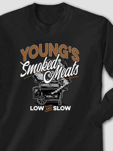 Smoked Meats Black Adult Long Sleeve