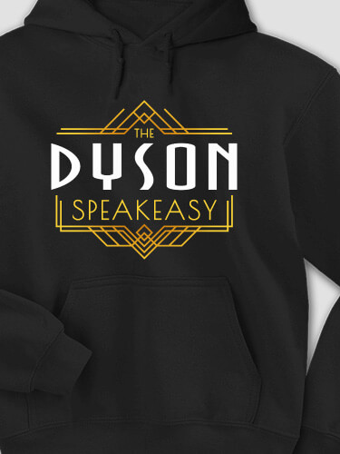 Speakeasy Black Adult Hooded Sweatshirt