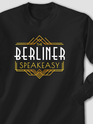 Speakeasy Black Adult Long Sleeve