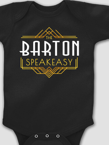 Speakeasy Black Baby Bodysuit