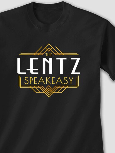 Speakeasy Black Adult T-Shirt