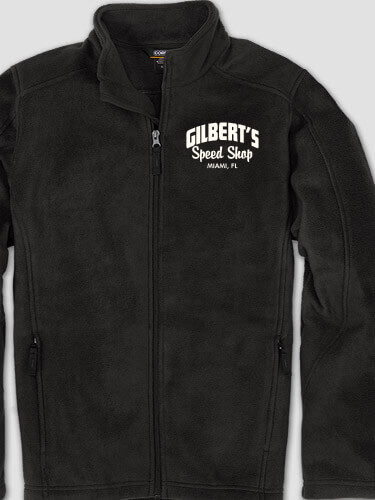 Speed Shop BP Black Embroidered Zippered Fleece