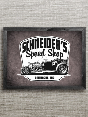 Speed Shop BP Black Framed Wall Art 16.5 x 12.5