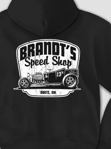 Speed Shop BP Black Adult Hooded Sweatshirt