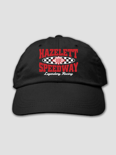 Speedway Black Embroidered Hat