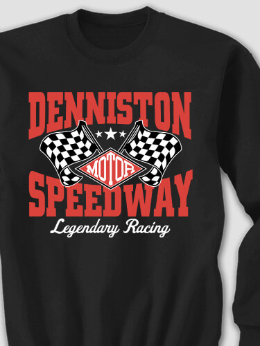 Speedway Black Adult Sweatshirt