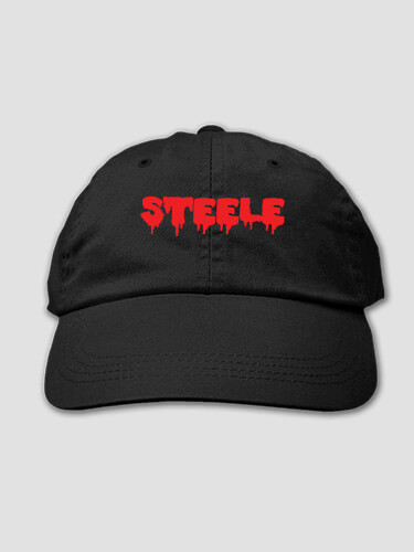 Spooky Black Embroidered Hat