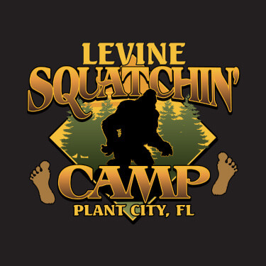 Black Squatchin' Camp Personalized default 