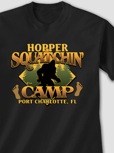 Squatchin' Camp Black Adult T-Shirt