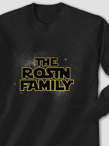 Star Family Black Adult Long Sleeve