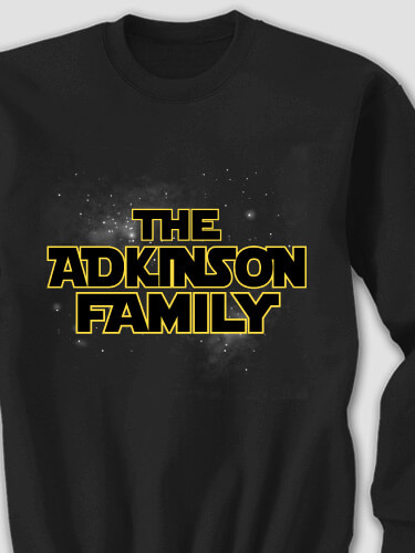 Star Family Black Adult Sweatshirt