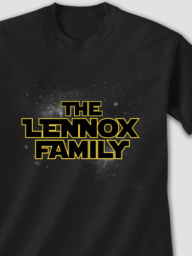 Star Family Black Adult T-Shirt