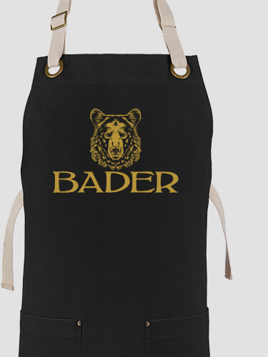 Bear Black/Stone Canvas Work Apron